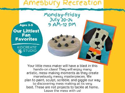 Amesbury Rec: Our Littlest Fan Favorite Art Class (3-5y)
