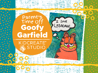 Kidcreate Studio - Fayetteville. Parent's Time Off- Goofy Garfield (3-9 Years)
