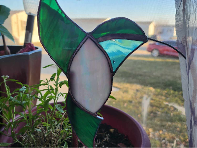 Stained Glass One and Done - Bird Garden Stakes
